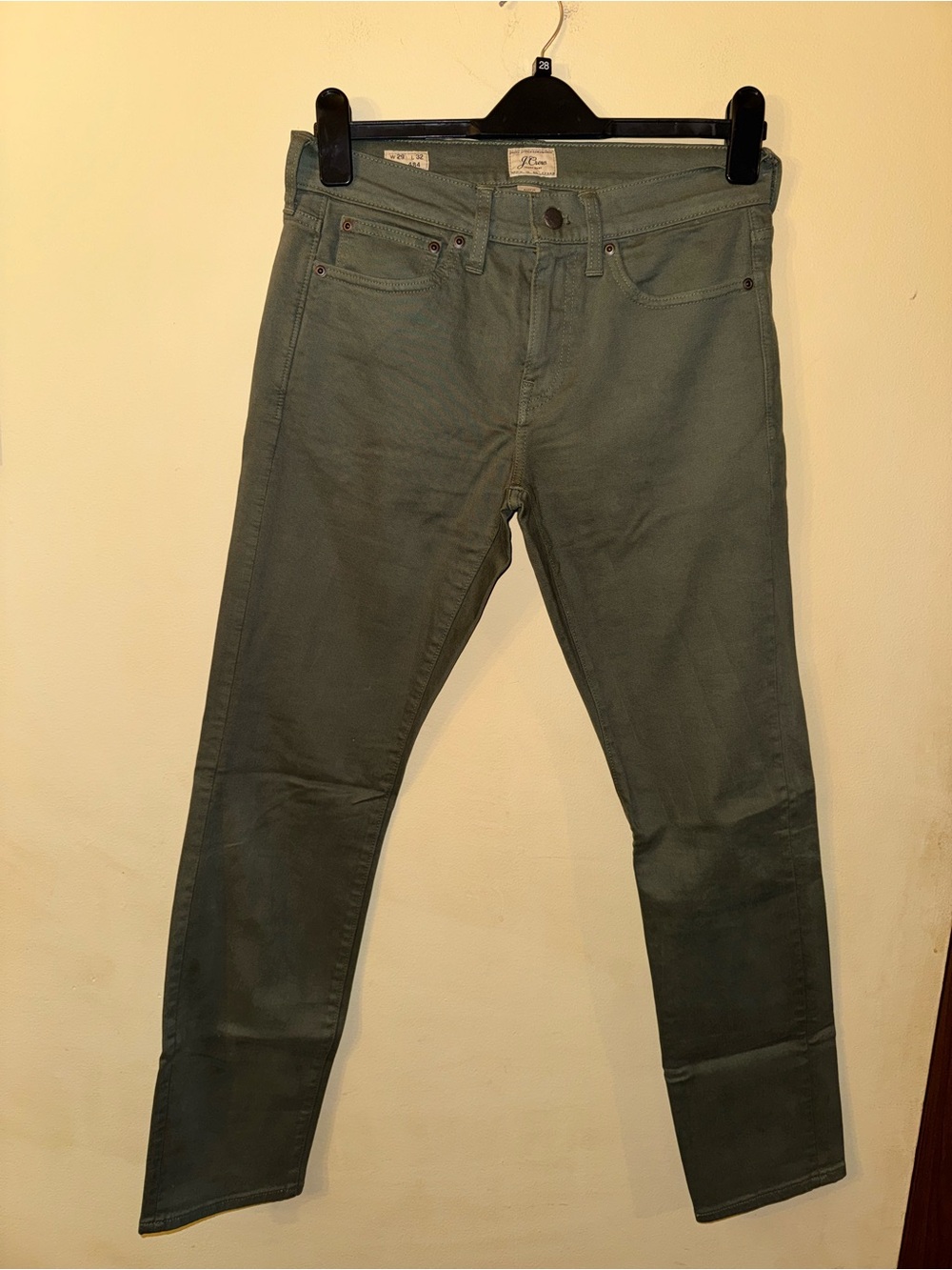 J Crew Men’s Garment-Dyed 5 Pocket Pants 484-Fit, 29x32